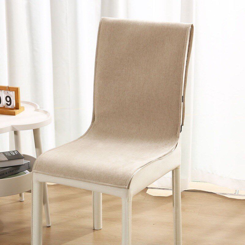 速发四一布艺连体椅子坐垫靠椅季体办公电脑餐桌背连体座垫套