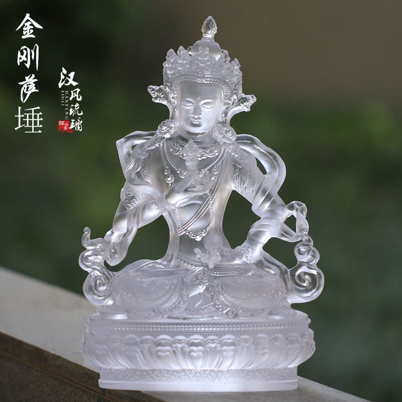 速发0高厘米用璃金刚萨埵佛像摆件居家客厅桌面摆放佛具琉品摆件