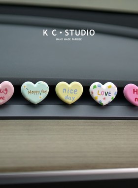 速发字母爱心特斯车m摆del/y专用汽车空调出风口装饰拉载香薰o件