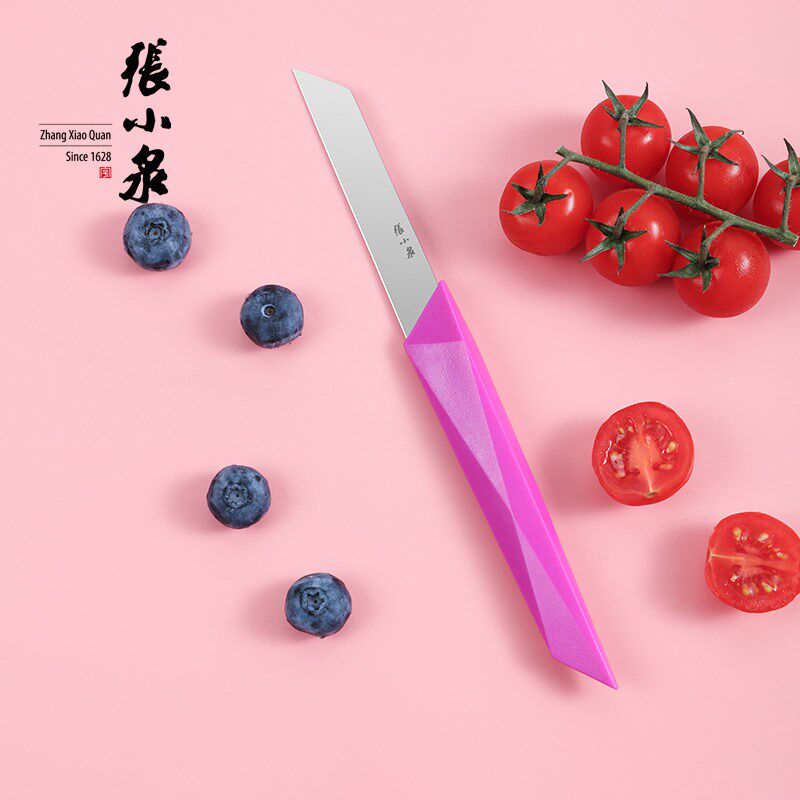 速发杭携张锈泉水果刀便州随身切水果削果皮不小钢家用小号水果刀