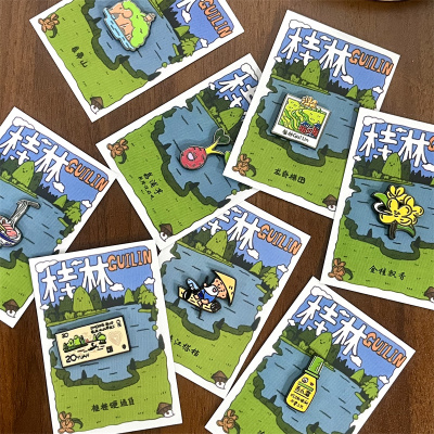 桂林文创冰箱贴金属磁吸周边