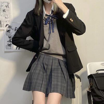 金玉现货忠春夏学校用品k格子裙正J品正TOB学生裙女制服百褶品裙