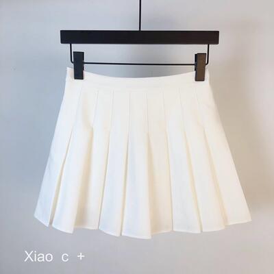 百褶裙女春夏20808#23新高腰显瘦百带搭吊身T恤半裙短裙防光A字走