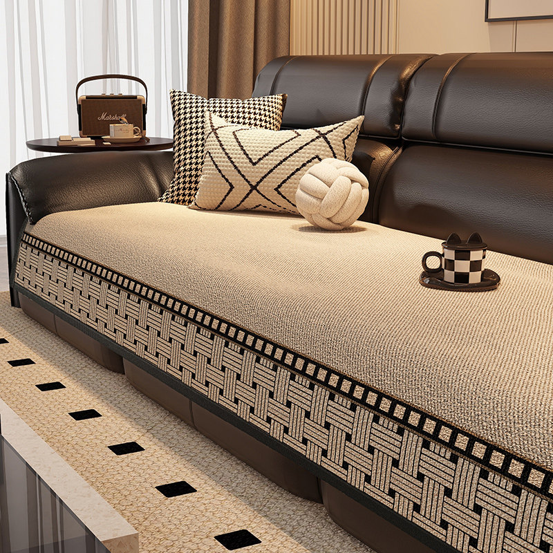 沙发垫直排四季通用轻奢高级感一片式盖布套2026新款防滑沙发垫子