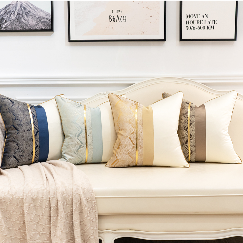 沙发抱枕套轻奢高级感客厅靠垫飘窗大靠背床上睡觉腰靠枕头不含芯