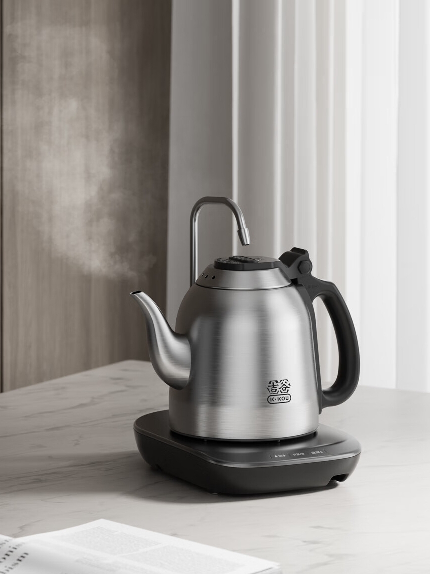 吉谷烧水壶泡茶专用壶304不锈钢半自动加水电热水壶新款TB009