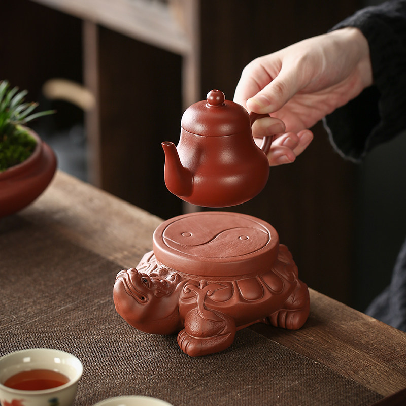 速发宇轩 紫砂茶宠龙龟壶承茶台茶壶托茶壶垫茶道茶功夫茶具配件
