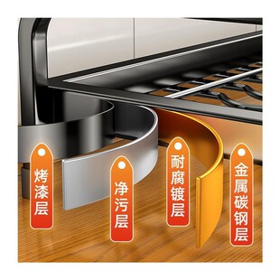 碗具餐具收纳厨房碗架沥水架碗柜置物架家用台面多功能放碗盘碗