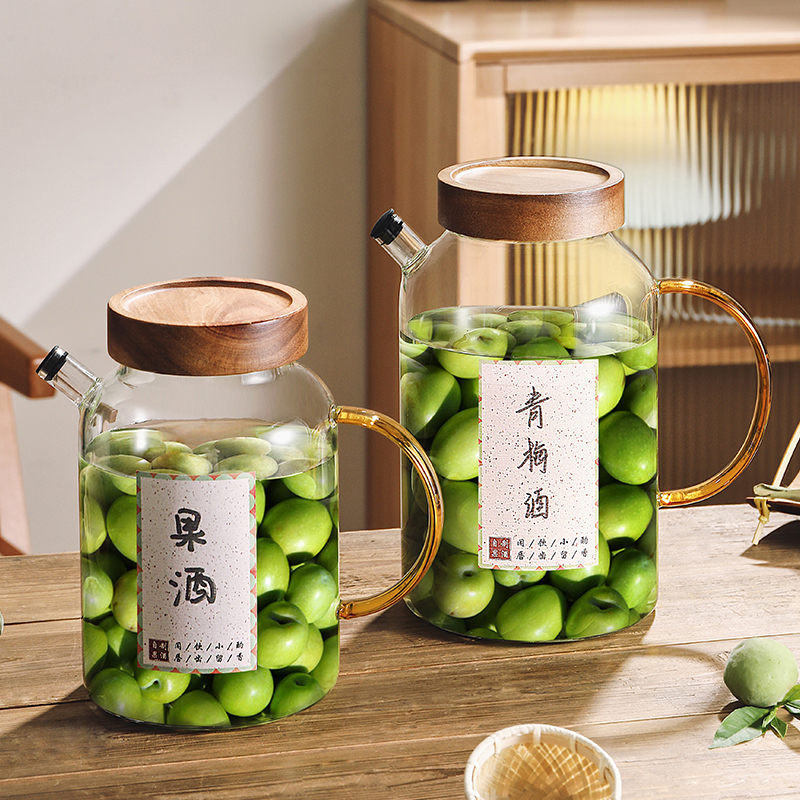 青梅泡酒玻璃罐专用酒瓶空瓶杨梅自制果酒容器食品级密封罐泡酒罐