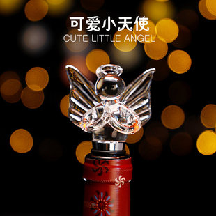 创意天鹅水晶红酒塞可爱葡萄酒洋酒瓶塞子香槟塞家用防尘酒塞保鲜