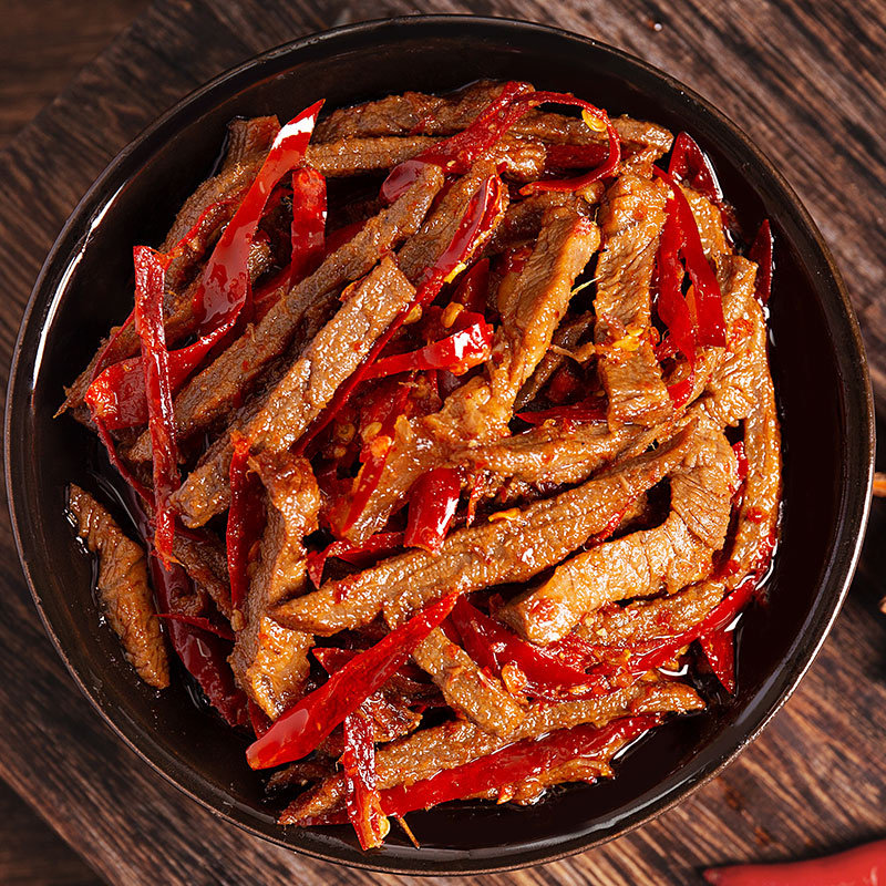 招牌冷吃牛肉100g*5袋装四川特产小吃零食麻辣真空休闲食品