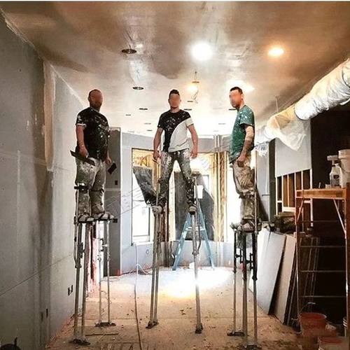 移动铝合金高跷伸缩马凳升降登高室内行走梯子装修摘果多功能