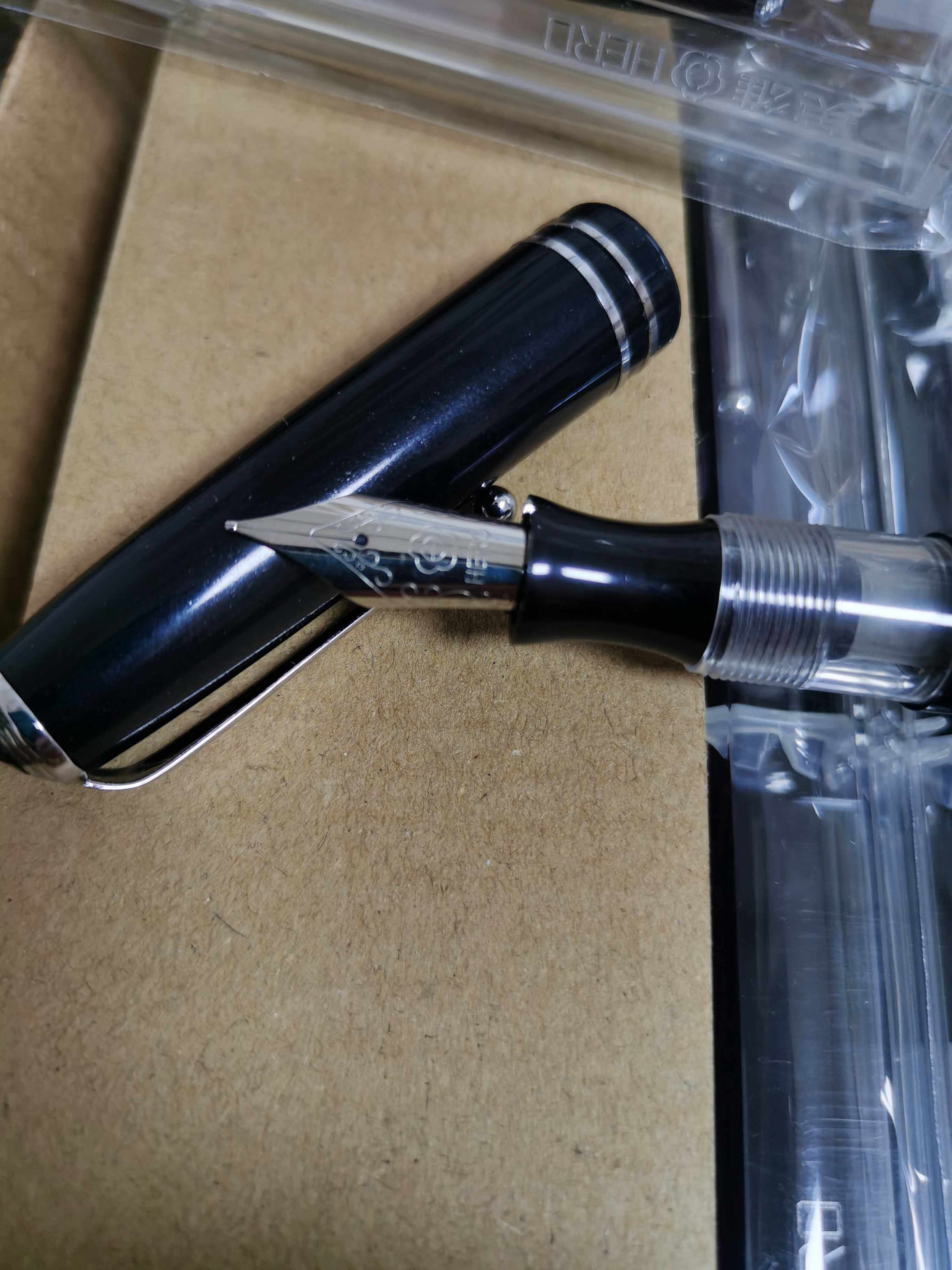 速发856复古旋帽钢笔 明尖 拧帽 硬书铱金笔 直尖美工可选