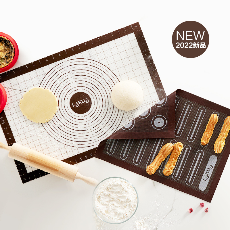 乐葵LEKUE矽胶垫烘焙揉面面食品级耐高温加厚家用烤饼干干烘培用