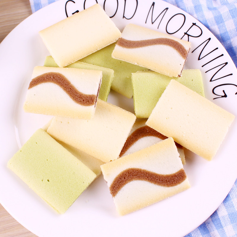 三立抹茶夹心饼干日本进口曲奇饼干宇治抹茶风味独立包装