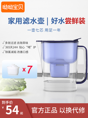 净水器滤芯家用自来水厨房直饮滤芯水壶通用大容量净水器