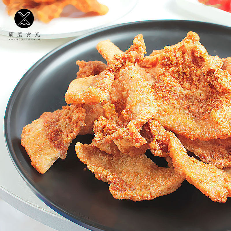 时光 酥脆猪油渣零食小吃温州特产猪油粕脂渣酥炸五花肉