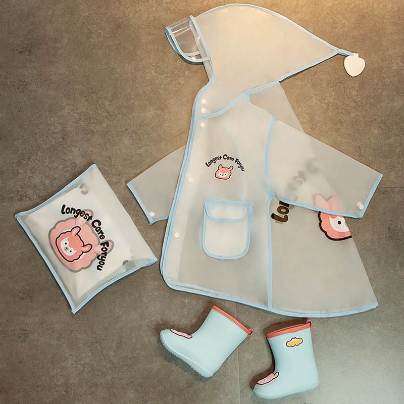 儿童雨衣男童小童防水全身幼儿园宝宝雨披男孩女童防雨服雨鞋套装