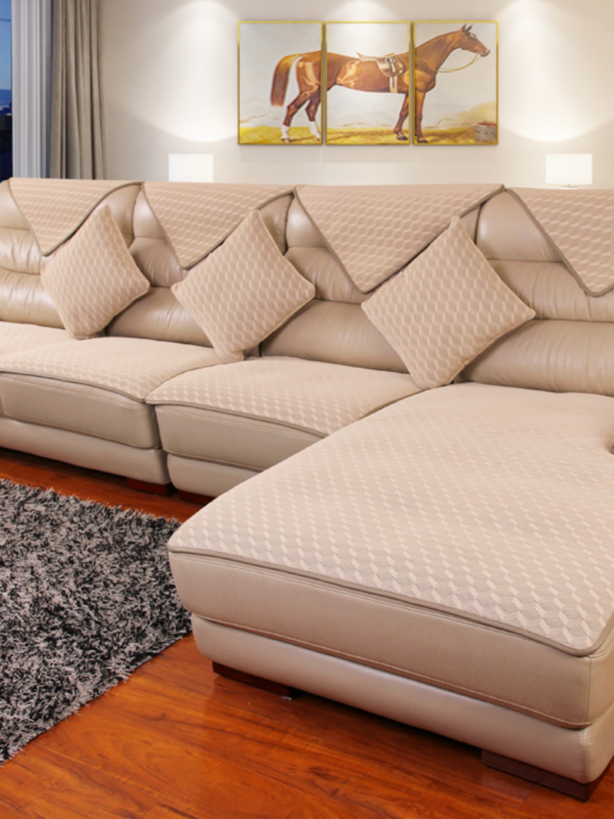 真皮沙发套防滑垫夏季沙发毛巾套简约现代四季通用欧式沙发套新款