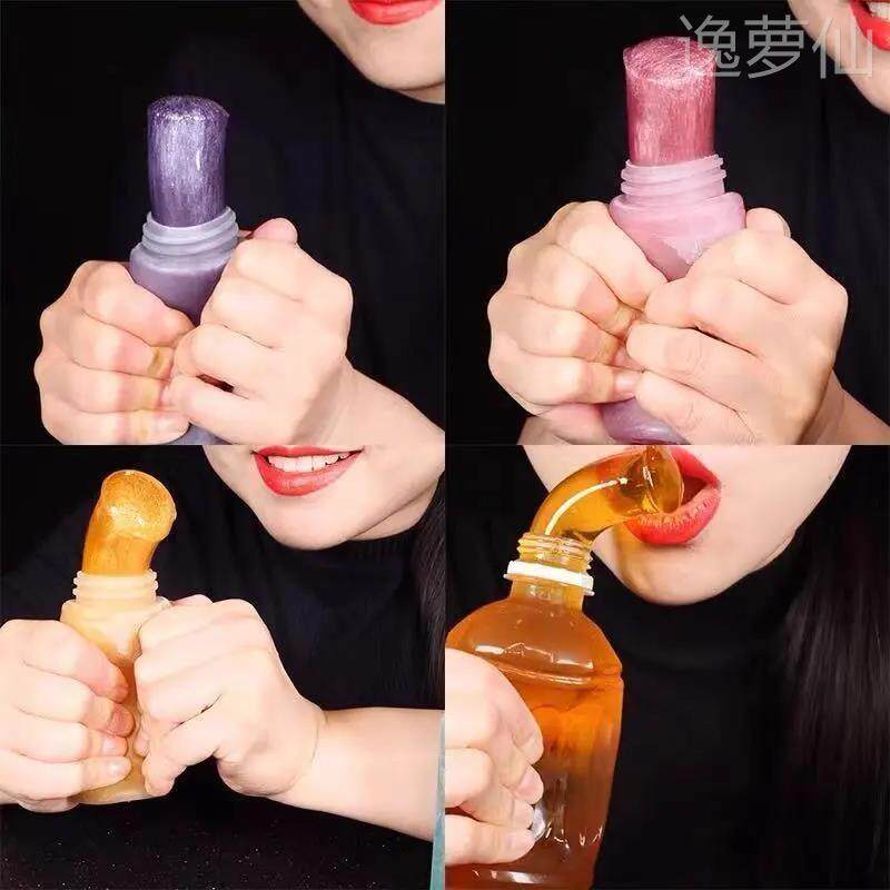 吃播糖果网红同款蜂蜜膏果冻吃播asmr正宗咀嚼音女生小零食蓝