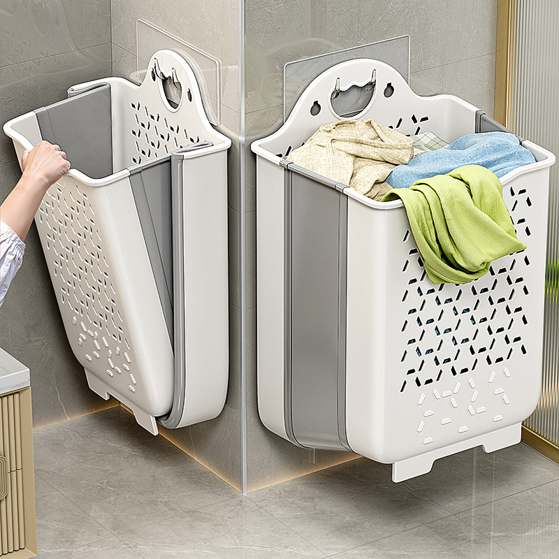 梯菊家脏衣篓家用脏衣篮卫生间收纳篮可折叠浴室厨房清洁工具套装