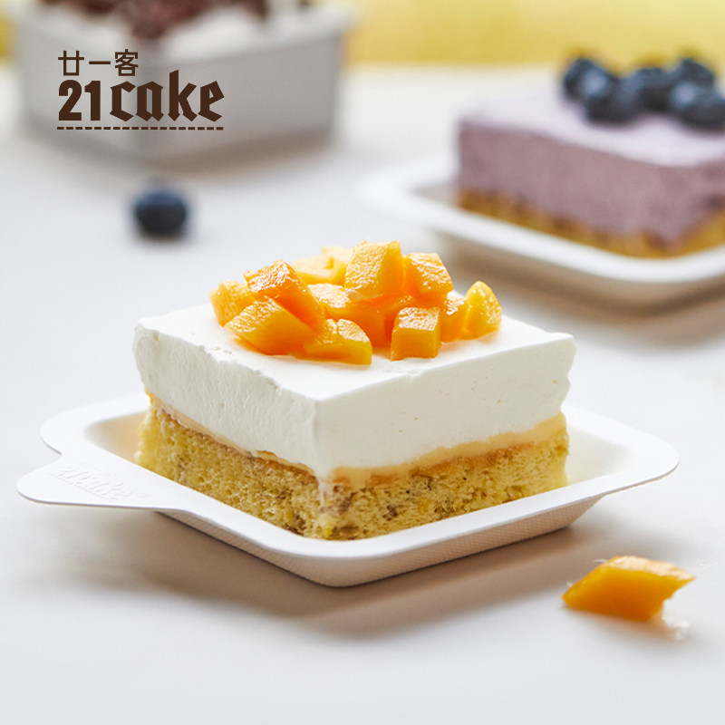 21cake芒果蓝莓臻巧动物奶油小蛋糕罐子蛋糕盒子蛋糕网红零食甜品