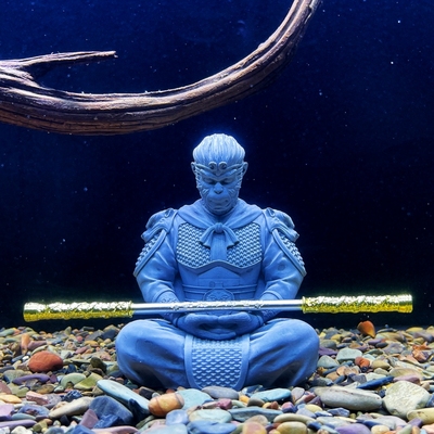 鱼缸造景孙悟空齐天大圣斗战胜佛摆件微景观装饰沉水新中式禅意