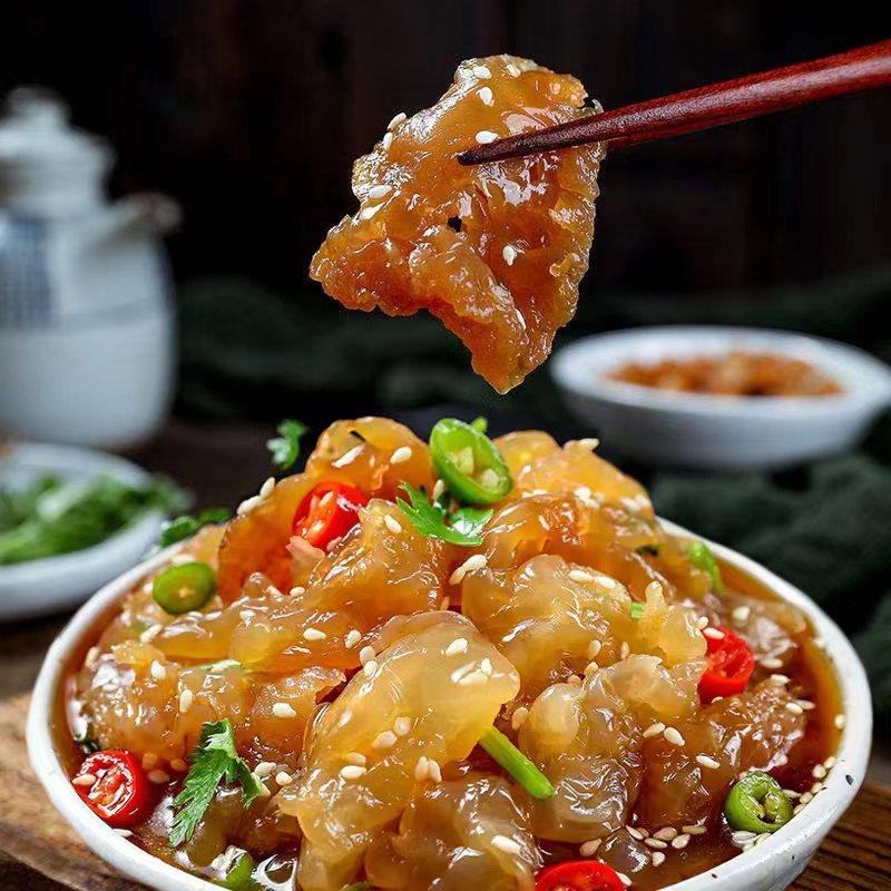 即食海蜇头200克*6袋开袋即食凉拌海蜇头爽脆新鲜大连特产