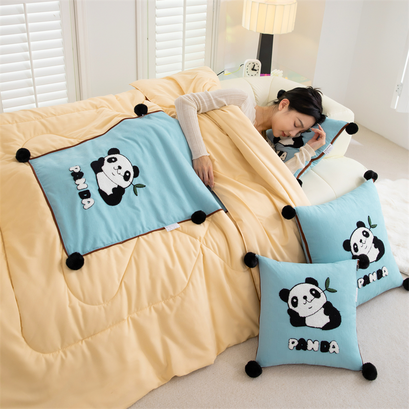 抱枕被子两用二合一靠枕折叠午睡枕头办公室冬季毯子车载汽车靠垫