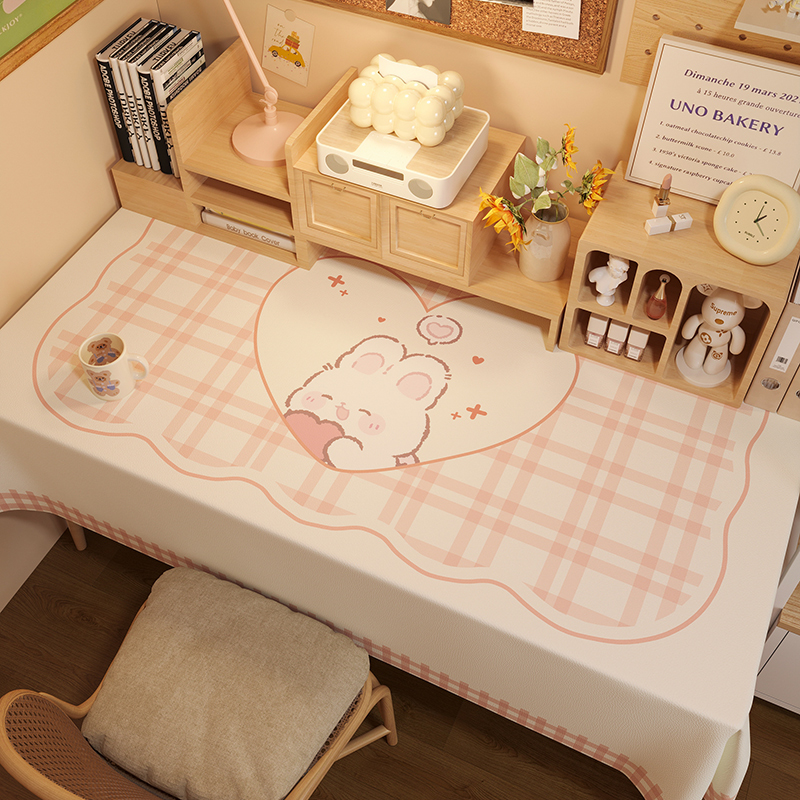 学生桌布宿舍桌布电脑桌桌布防水免洗少女书桌桌垫美甲桌面桌布