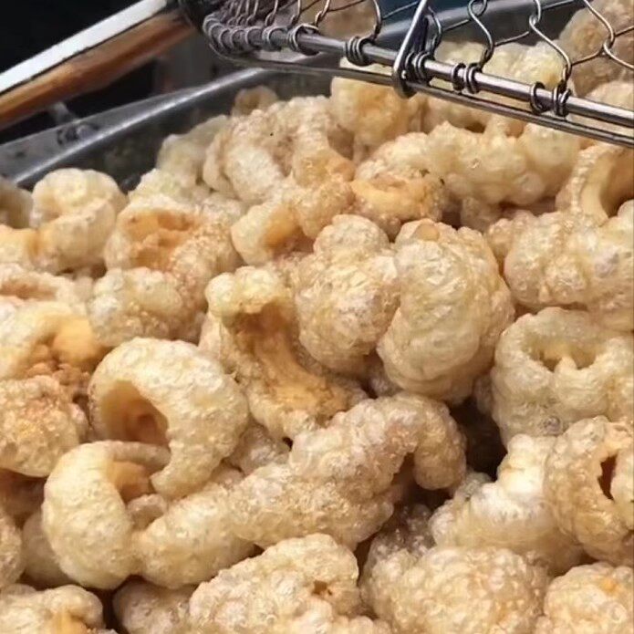 即食猪肉零食即食带肉猪肉皮油炸猪皮干猪皮零食酥脆潮汕特色小吃