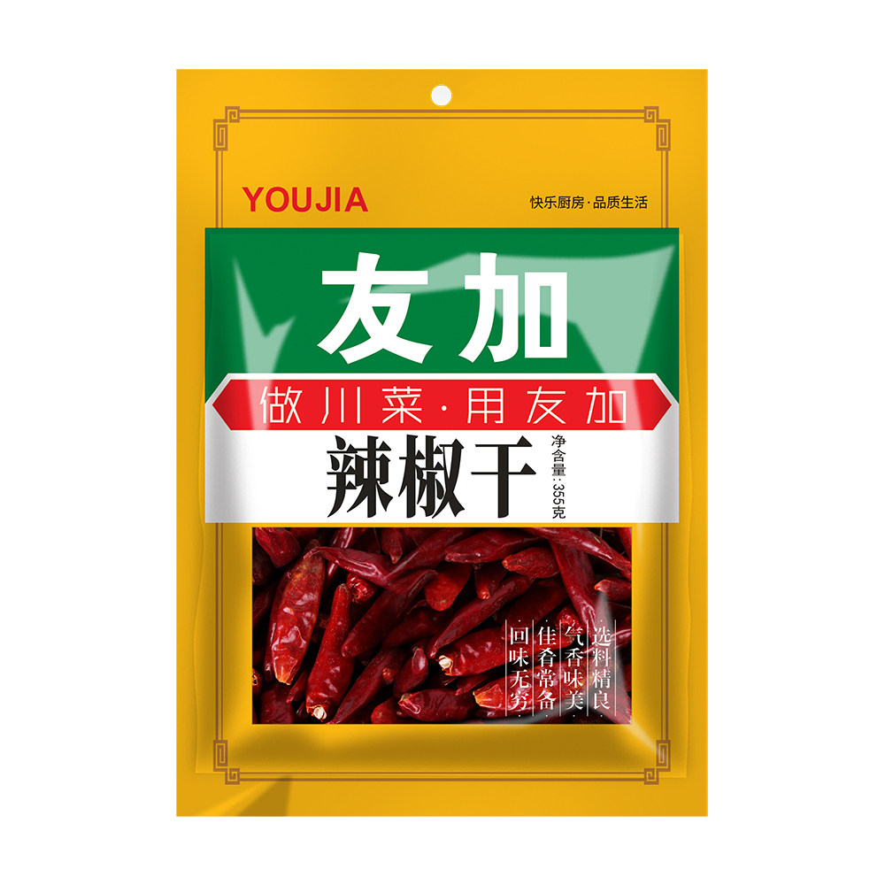 友加朝天辣椒干355g香辣四川特产火锅干碟蘸料朝天椒露营空气炸锅