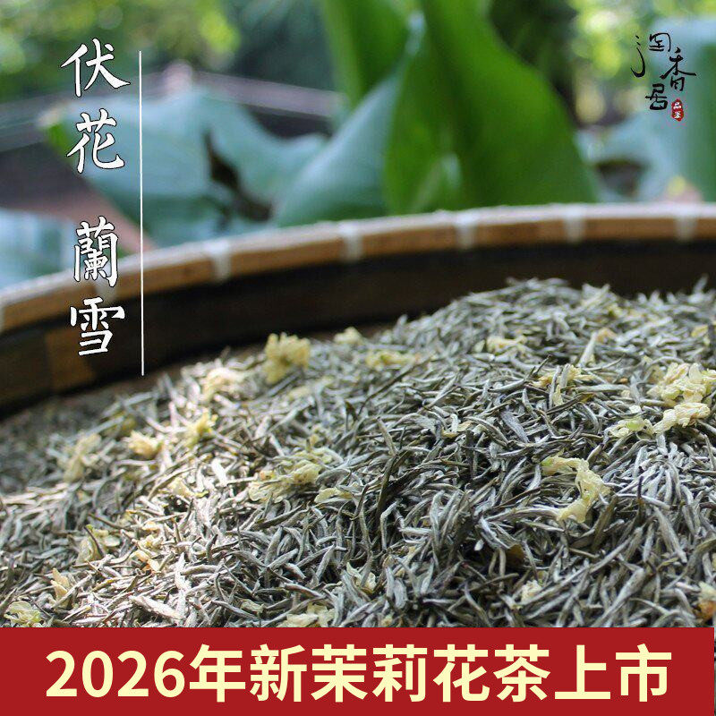2026新茶 兰雪茉莉花茶 四川雅安特级浓香茉莉花茶叶250g