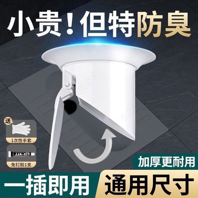 蹲便器封口盖厕所蹲便防臭器家用老式蹲坑便池堵孔塞卫生间防防臭
