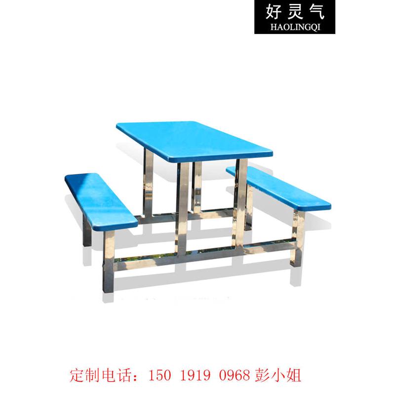 连体桌学校餐桌防虫不锈钢耐用饭堂运费免结实学生台快餐餐食堂
