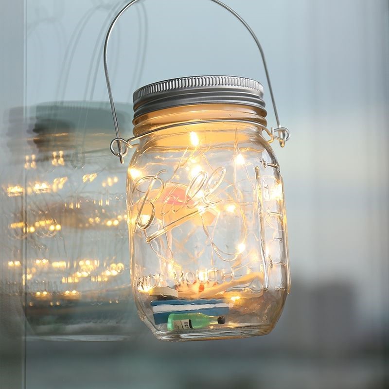 封闭式瓶子装星星的玻璃罐高颜值许愿瓶网红星星瓶萤火虫星星瓶子