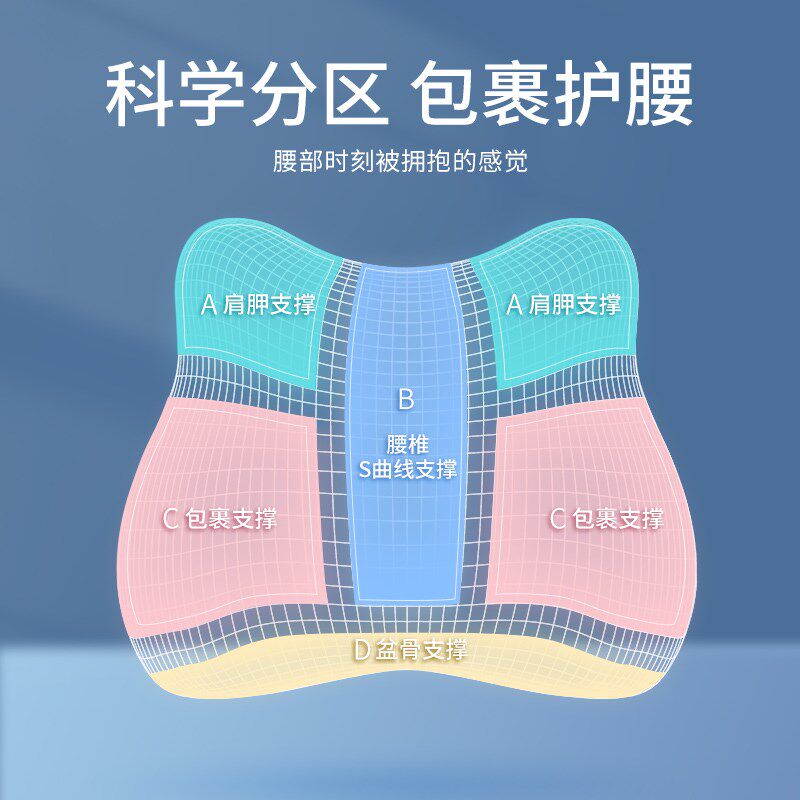 腰靠办公室腰垫靠背垫靠垫久坐神器上班工位座椅腰部支撑护腰腰枕