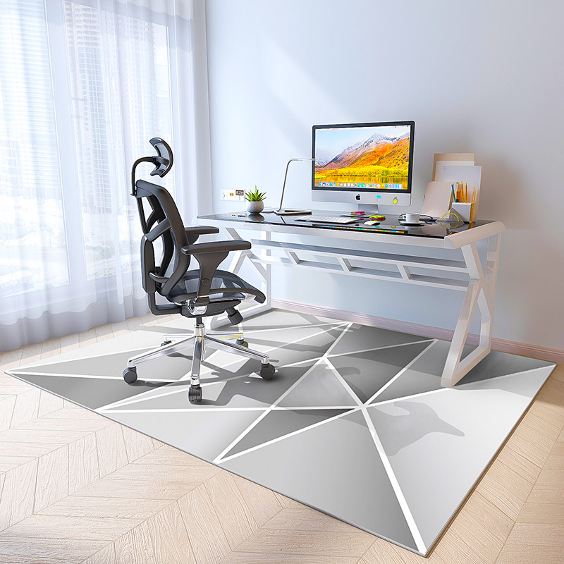 电脑椅地垫卧室办公室转椅椅子学习电竞椅书房书桌垫子电脑桌地毯