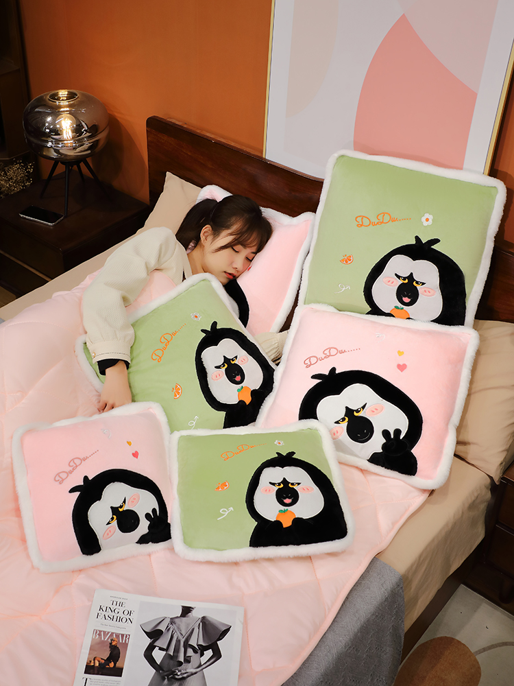 抱枕被子两用加厚2024新款车上午睡枕头毯子二合一汽车车载靠枕