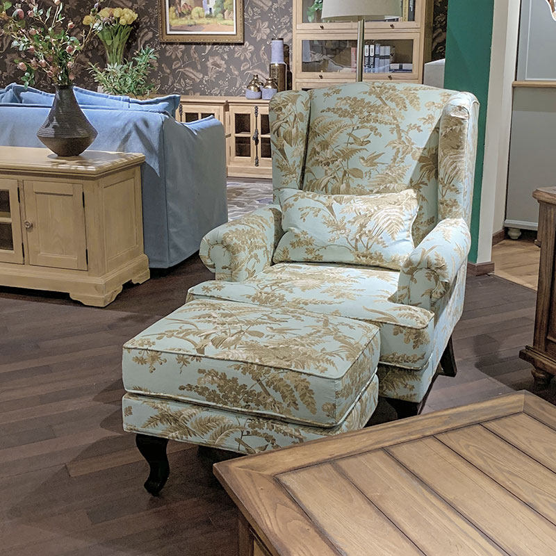 爆美式单人沙发老虎椅客厅懒人沙发贵妃椅设计师卧室休闲沙发椅