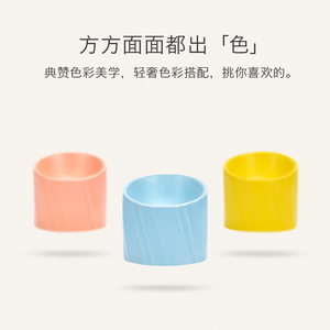速发典赞陶瓷猫碗碗保护防打翻斜口高脚猫食盆狗盆用品