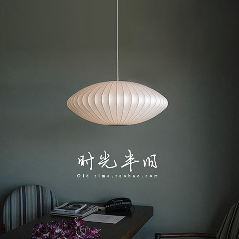 设计师艺术饭厅客厅灯笼北欧主卧室茶室日式中古侘寂风彷蚕丝吊灯