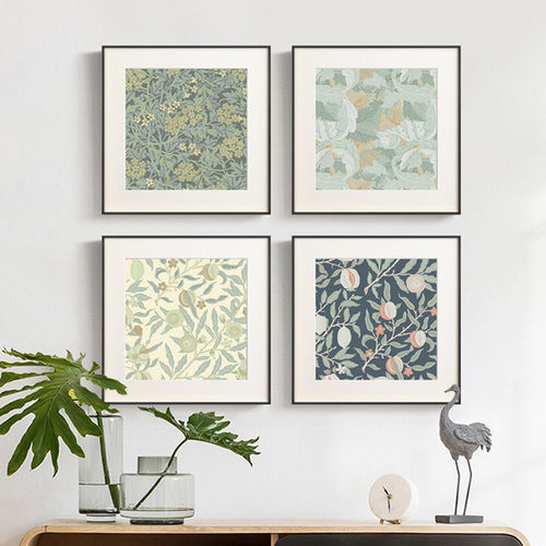 现代简约小清新植物客厅背景墙装饰画餐厅卧室墙面壁画书房玄关画
