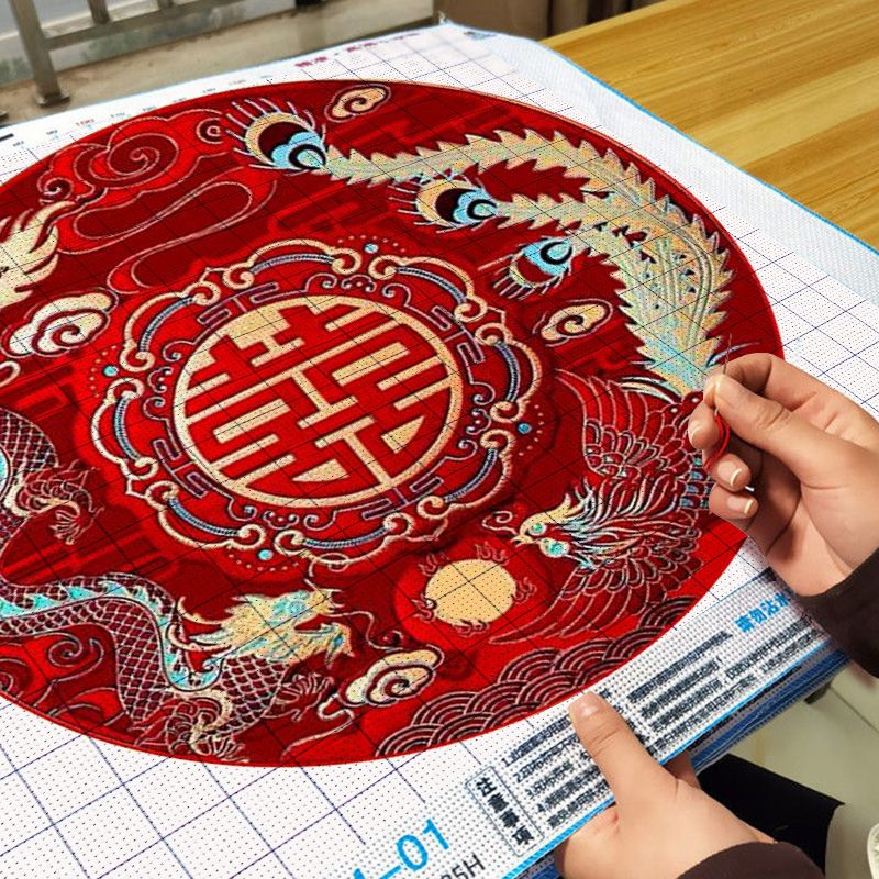不用装裱的十字绣十字绣新款2025爆款百喜图结婚礼物线绣客厅卧室