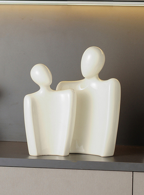 创意相濡以沫人物摆件高档家居玄关酒柜装饰品客厅高级感小众礼品