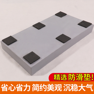 长方条形新型塑胶仿水泥花盆景防接水底垫托盘景底座多肉家用假山