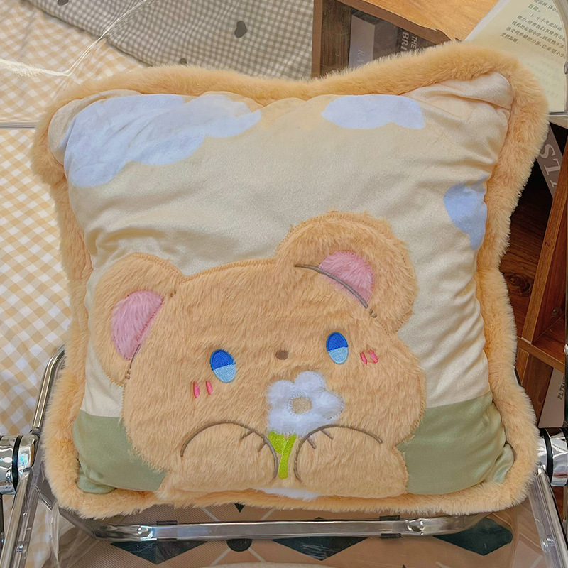 夏季抱枕被子两用毯子二合一宿舍卧室办公室午睡空调毯车载小枕头