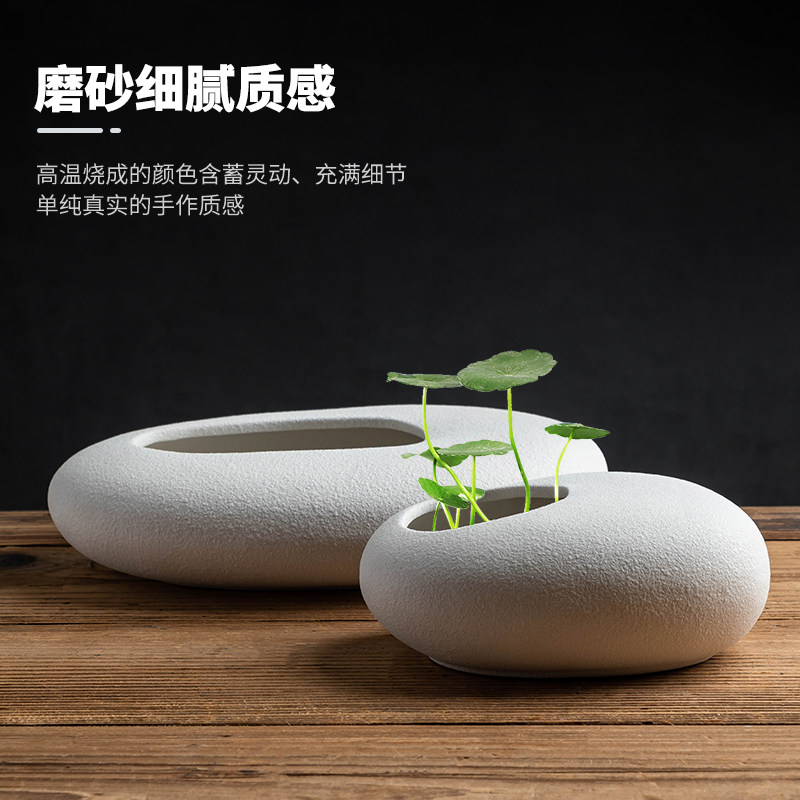 速发创意铜钱草花盆无孔水培睡莲碗莲绿萝水养植物容器家居装饰小