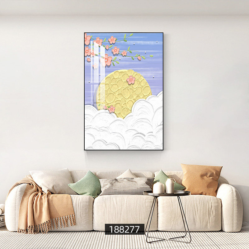 北欧客厅装饰画现代简约小清新沙发背景墙挂画小户型单幅餐厅壁画