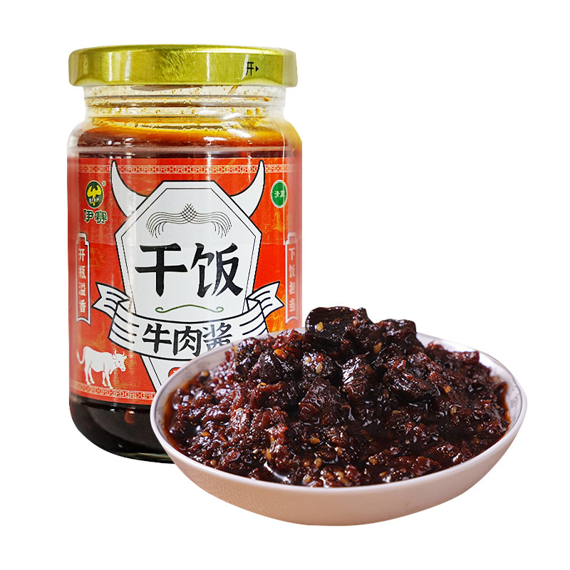 五香拌饭酱伊赛牛肉干饭酱五香味188g/瓶即食下饭酱拌饭酱